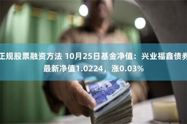 正规股票融资方法 10月25日基金净值：兴业福鑫债券最新净值1.0224，涨0.03%