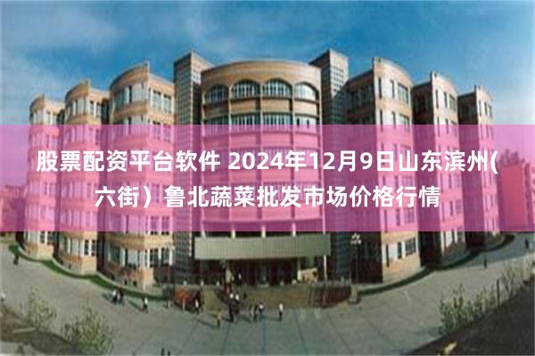 股票配资平台软件 2024年12月9日山东滨州(六街）鲁北蔬菜批发市场价格行情